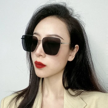Yuumi Bella Saulesbrilles Sieviešu, Vīriešu Melnu Briļļu Cat eye MGlasses Spiegu Modes Lielgabarīta Luksusa Dizaineru Zīmolu