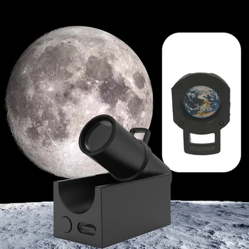 Zemes Mēness Projekcijas Lampa Zvaigžņu Projektors Planētas Projektoru Fona Atmosfēru Led Nakts Gaisma Bērniem Guļamistabas Sienas Dekori