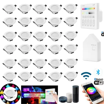 35 X RGB 15W Silts Balts RGBWC LED Griestu Lampas Leju Gaismas wi-fi / Bluetooth Tīkli / Touch Panel /APP