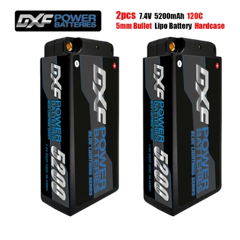 2GAB DXF Lipo 2S 7.4 V Shorty 5200mAh 120.C 5mm Bullet Baterijas 3S 11.1 V 4S 14.8 V 6S 22.2 V 7000mAh 9200mAh 6500mAh 8400mAh 8000mAh