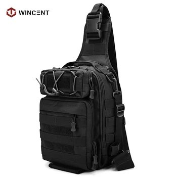 Tactical Sling Bag Āra Medību Accessori Plecu Pack Multi-Funkcionālo Molle Sistēmas Militārā Mugursoma Zvejas Pārgājieni