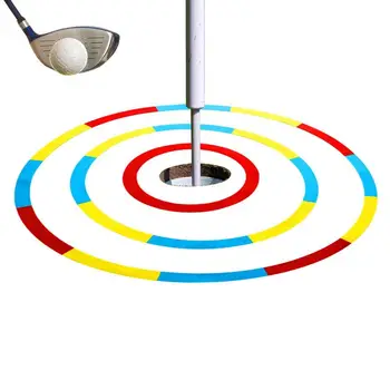 Golfa Mērķa Gredzeni 3Pcs Liekot Mērķa Aprindās Salokāms Golfa Praktizē Instruments, Šķembu Un Liekot Treneris