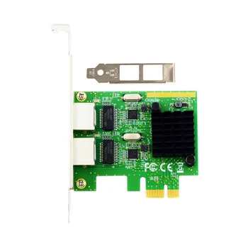 PCI-Ex1 Gigabit Ethernet Elektrisko Ports, Tīkla Karte, 1000M Dual-Port Desktop Portatīvās Tīkla Karte 8111G