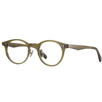 Retro acetāts brilles rāmis sieviešu augstākās kvalitātes bumbieru formu dizainers optisko briļļu Tuvredzība lasījumā vīriešiem recepšu brilles