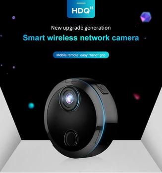 HDQ15 1080P HD Drošības Mini Kameras Bezvadu Mājas WiFi Mini Kameras Kustības detektors Maza Novērošanas Videokameru, Video Atskaņošana