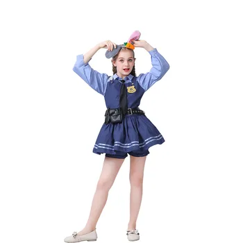 Anime Trušu Policists Kostīms, Kleita Girl Halloween Posmā Puse Policewoman Cosplay