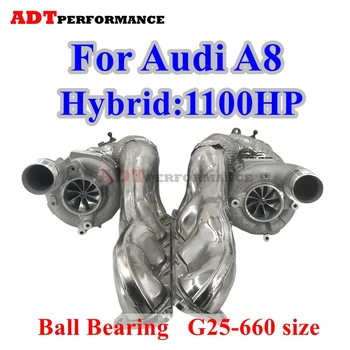 Audi A8 JH5IT Uzlabot Turbo ar Lodīšu Gultņiem 079145704Q 079145704R 079145704F 079145703E Turbokompresoru Audi A8 4H Sedans 4.0 L