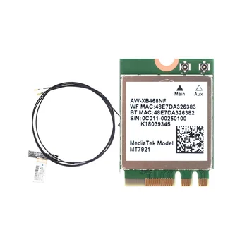 MT7921 WIFI6 2.4 G 5G Gigabit Tīkla Karte, Darbvirsmas Datoru, Klēpjdatoru iebūvētu Bezvadu Tīkla Karti ar iebūvētu Antenu