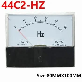 DC ConFrequency converter analogās frekvences mērītājs 44C2-50HZ DC10V 4-20mA rādītāju DC frekvenču mērītāju Hz magnētisko mērītājs