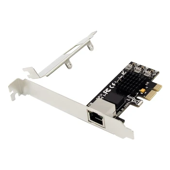 1 x PCIE X1 RTL8125 Adapteri Kartes Viena Ostas 2.5 G Vara Kabelis Gigabit Ethernet LAN Tīkla Karte